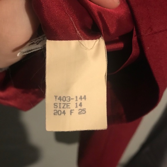 Pendleton 100% virgin wool button up red blazer - Picture 4 of 6